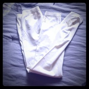 Girls' White Leggings